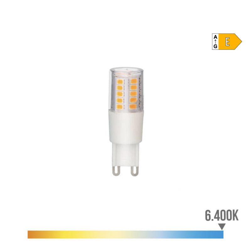 LÂMPADA LED G9 5,5W 700LM 6400K LUZ FRIA BASE CERÂMICA Ø18X54MM E