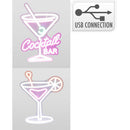 LUZ LED NEON DECORATIVA COCKTAIL BAR, MODELOS VARIADOS, 30 X 38 C