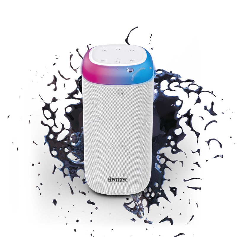 Hama Shine 2.0 Coluna portátil estéreo Branco 30 W