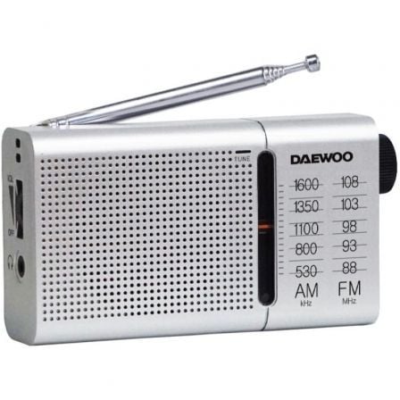 RADIO PORTÁTIL DAEWOO DW1037 PLATEADA