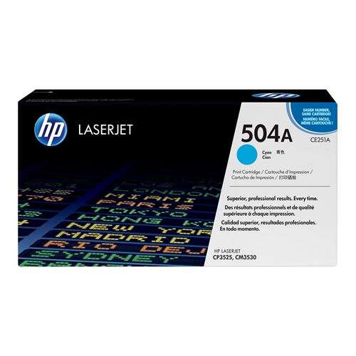 HP Toner LaserJet Original 504A Ciano