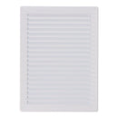 GRELHADOR DE VENTILAÇÃO RETANGULAR EMBUTIDO ABS MOSQUITEIRO 137X2