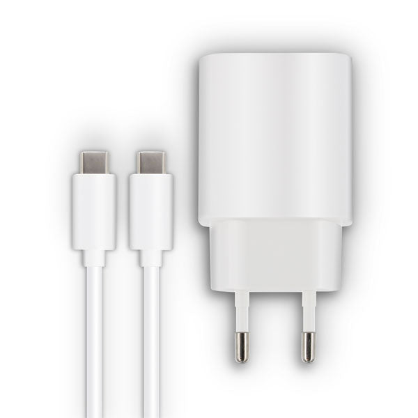 MOOOV CARREGADOR 1 USB-C 20W + CABO USB-C USB-C 1.2 M BRANCO