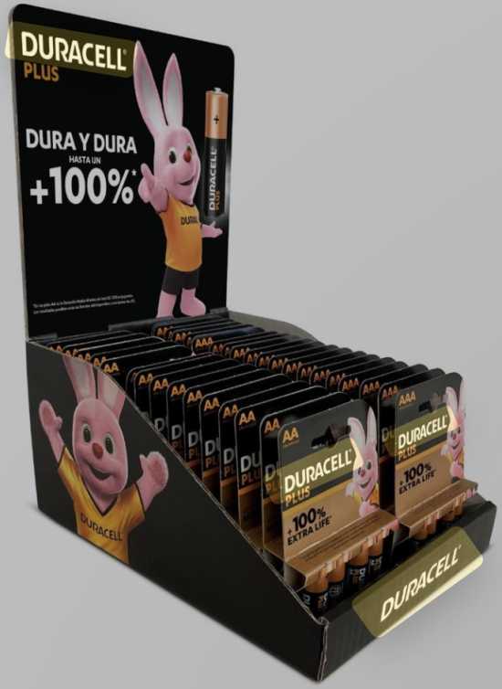 PACK DURACELL COUNTER PLUS 20 UDS AA + 20 UDS AAA