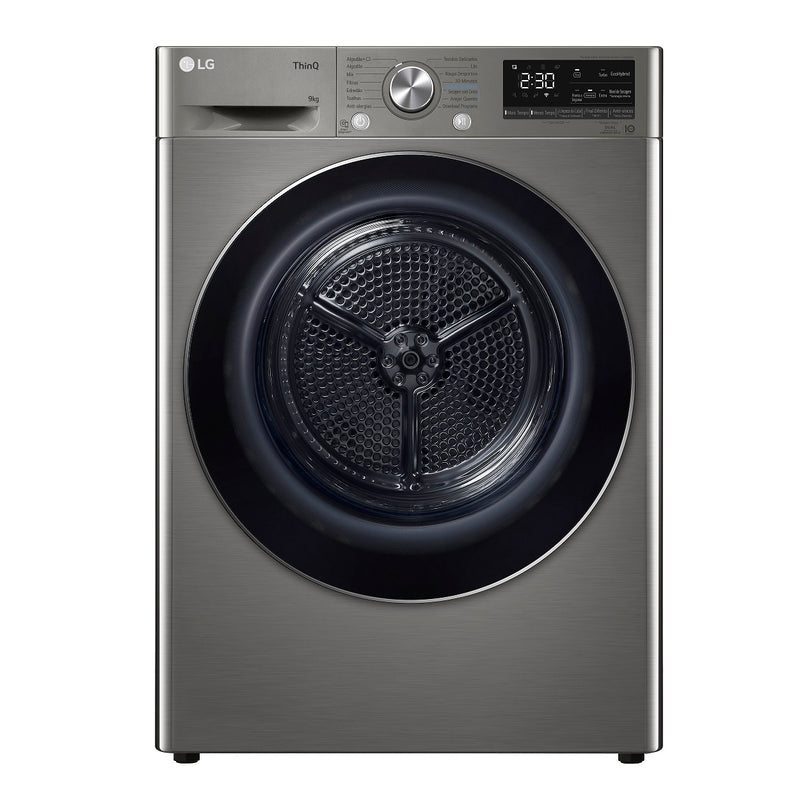 MÁQUINA DE SECAR ROUPA 9KG LG RH90V9PV2N INOX