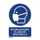 SINAL ´´ES OBLIGATORIO EL USO DE MASCARILLA´´ (PVC 0,7MM) 30X40