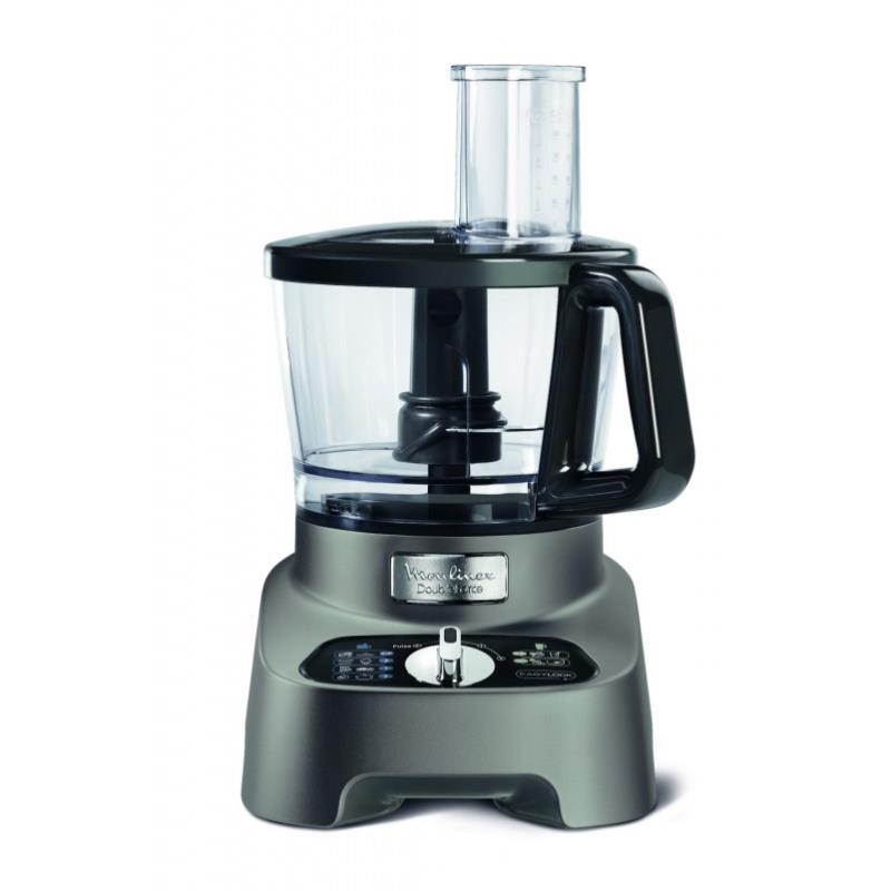 Moulinex DoubleForce FP825E robô de cozinha 1000 W 3 l Preto, Cin