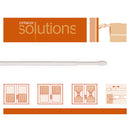 VARÃO EXTENSÍVEL PLANO 11MM 30-45CM BRANCO 2 UNID. CINTACOR - STO