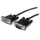 StarTech.com Cabo série DB9 RS232 directo preto de 2 m - M/F