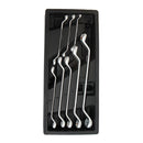 CHAVES ESTRELA CROMO-VANÁDIO DE COTOVELO DUPLAS, JOGO DE 8 PEÇAS