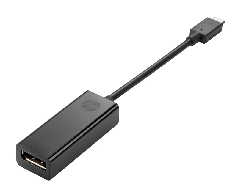 HP USB Type-C to DisplayPort Adapter adaptador gráfico USB Preto