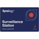 LICENCIA FÍSICA SYNOLOGY SURVEILLANCE DEVICE LICENSE PACK 4 DISPO