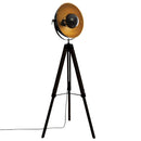 CANDEEIRO TRIPÉ MODELO ´´LOFT LAHTI´´ PRETO E27 156,5X65X57CM