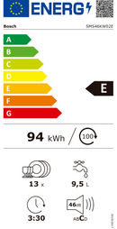 MÁQUINA DE LAVAR LOUÇA BOSCH SMS46KW01E 13 CONJUNTOS