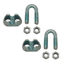 GRAMPO CABO DIN-741 SJT01, AÇO GALVANIZADO, M4, 1/8´´. 2 UNIDADE