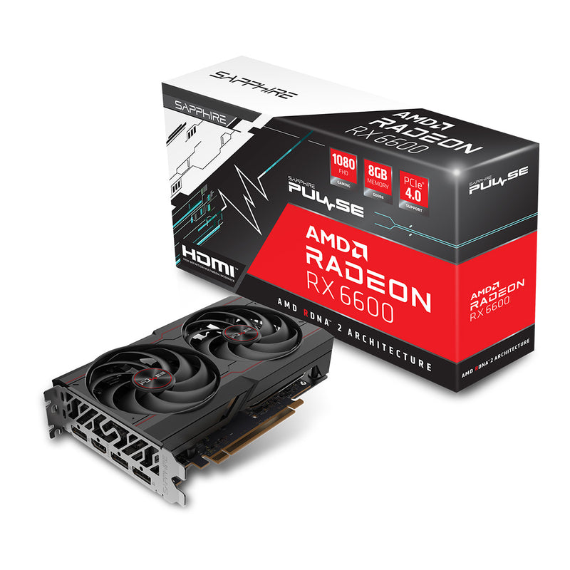 PLACA GRAFICA SAPPHIRE PULSE RADEON RX 6600 8GB