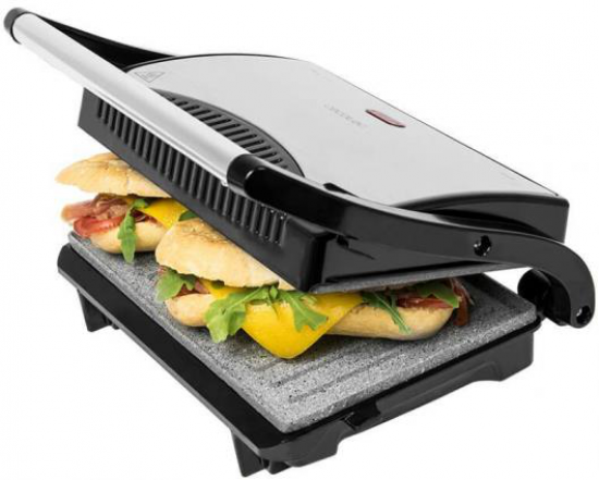 GRILL CECOTEC 03022 INOX 700W 23X14,5CM REVS.PIEDR