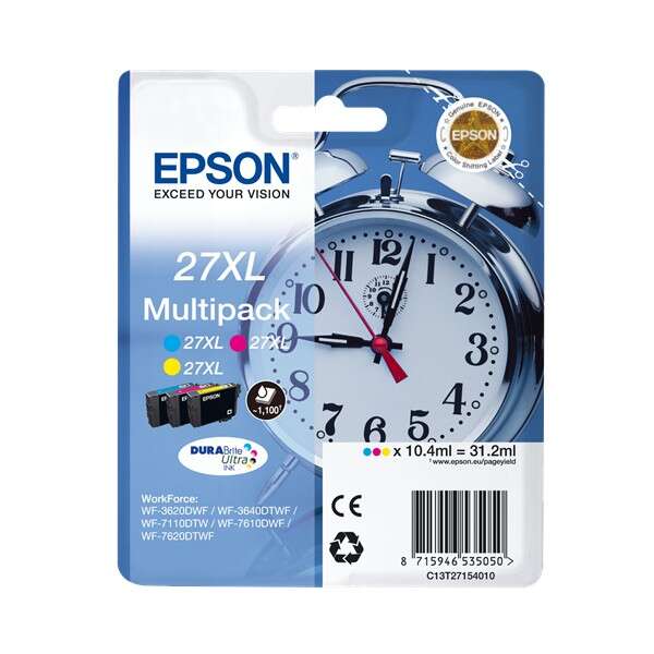 PACK 3 TINTEIROS EPSON 27XL