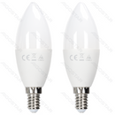 LED C37  E14 12W 1170LM 6500K 2PCS