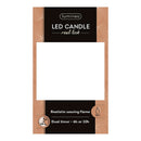 VELA DE CERA LED, COM TOPO CURVO, COR VERMELHA, Ø7,5 X 10,5 CM