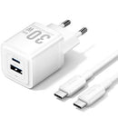 CARGADOR GAN DE PARED VENTION TZ-FEQW0-EU-01 1XUSB TIPO-C 1XUSB +