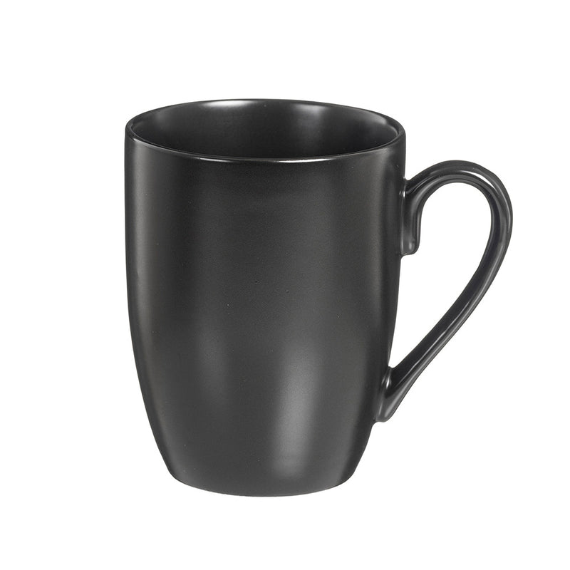 PACK 6 CHÁVENA MUG DE PORCELANA YUMEI 350ML PRETO KOZINA