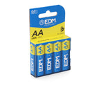PILHA EDM ALCALINA LONG LIFE AA - LR06 1,5V (BLÍSTER 4 UNID.) Ø14