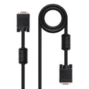 Nanocable 10.15.0101 cabo VGA 1 m VGA (D-Sub) Preto