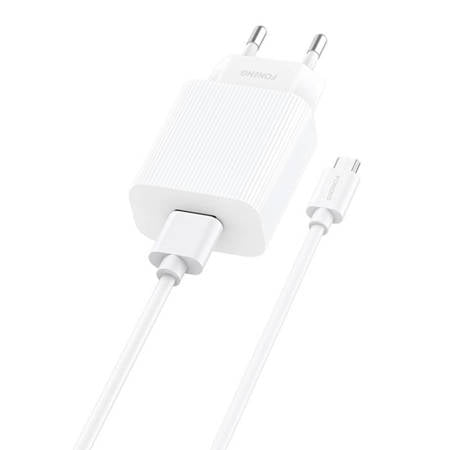 CARREGADOR RÁPIDO FONENG 1X CABO USB EU46 QC 3.0+ USB TIPO C