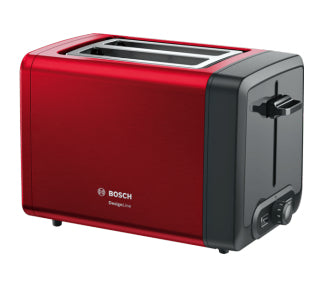 Bosch TAT4P424DE torradeira 2 fatia(s) 970 W Preto, Vermelho