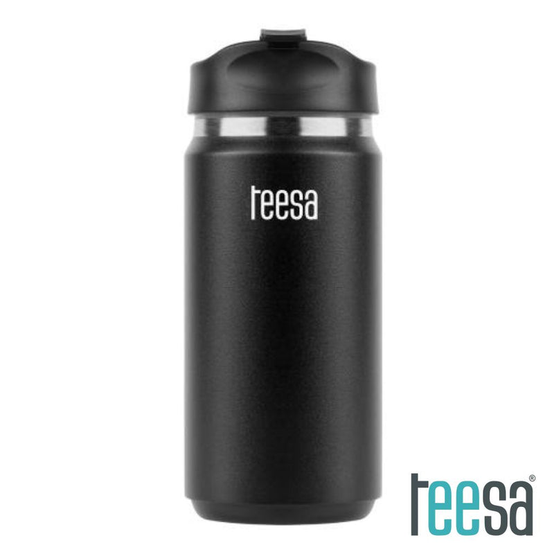 GARRAFA TÉRMICA 350ML PRETO TEESA