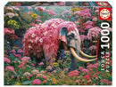 EDUCA - PUZZLE 1000 ELEFANTE FLORAL 20229