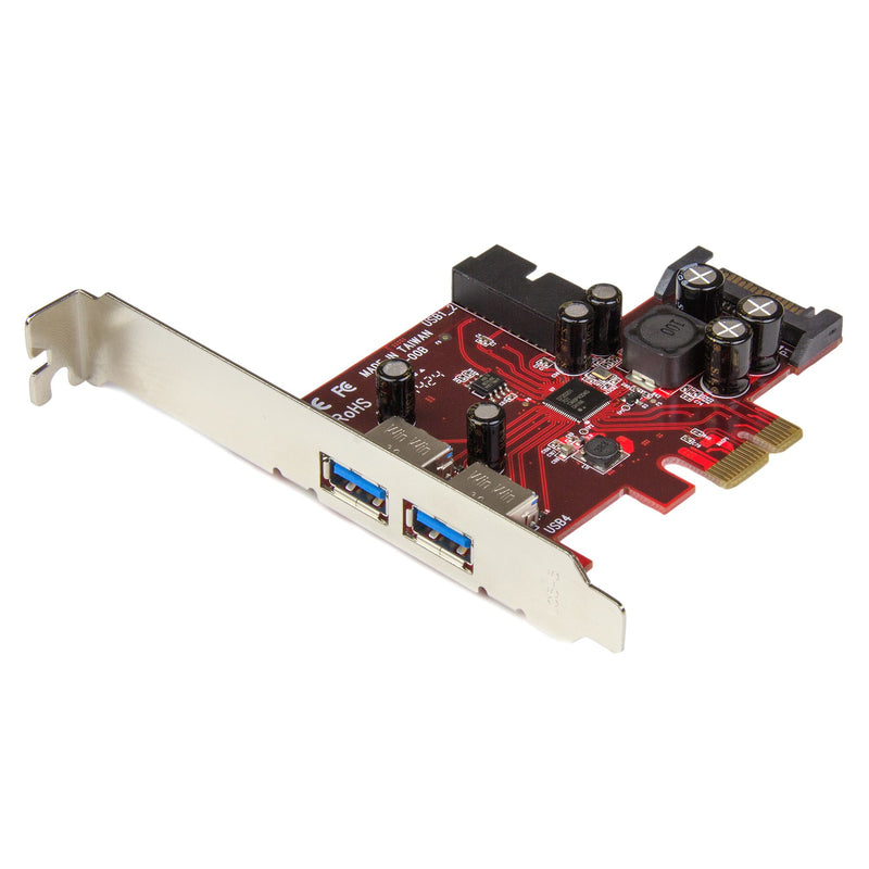 StarTech.com Placa USB 3.0 PCI Express de 4 portas - 2 externas,