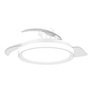 VENTILADOR DE TETO COM PÁS RETRÁTEIS, LED 3 CCT, DC 28 W + 35 W,