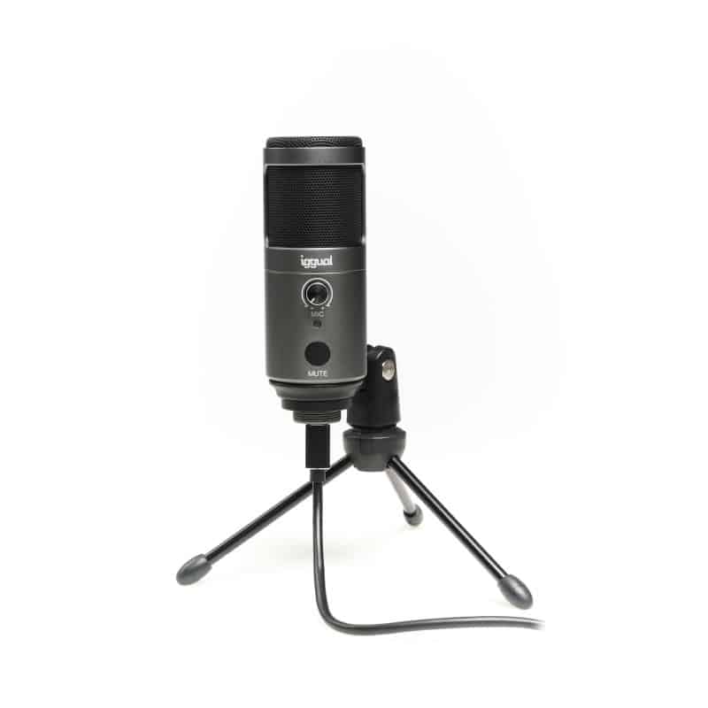 iggual Podcasting Pro Preto Microfone de mesa