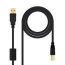 Nanocable 10.01.1203 cabo USB 3 m USB 2.0 USB A USB B Preto