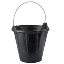 BALDE INDUSTRIAL 12 L DE BORRACHA PRETA RESISTENTE, COM CABO META