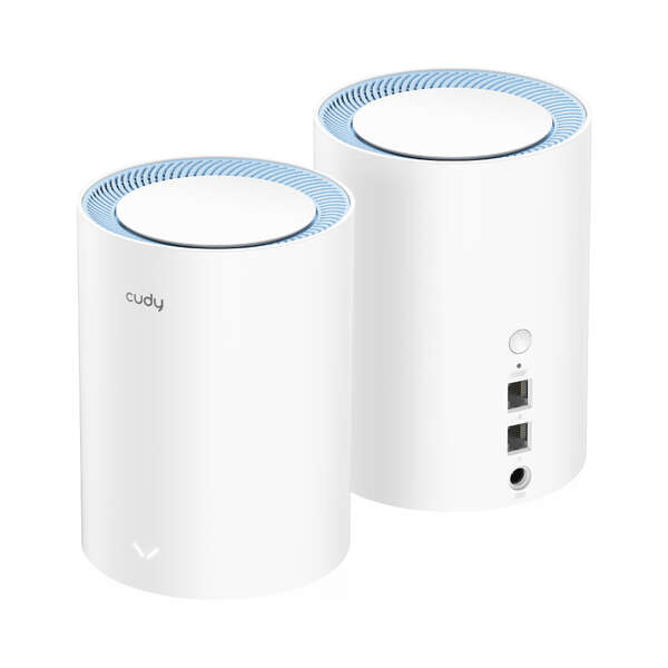 CUDY M1200 PACK DE 2 SISTEMAS WIFI MESH AC1200 DUAL BAND - 867MBP