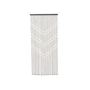 CORTINA DE BAMBU, COR CASTANHA COM MISSANGAS, PARA PORTA, 90 X 20
