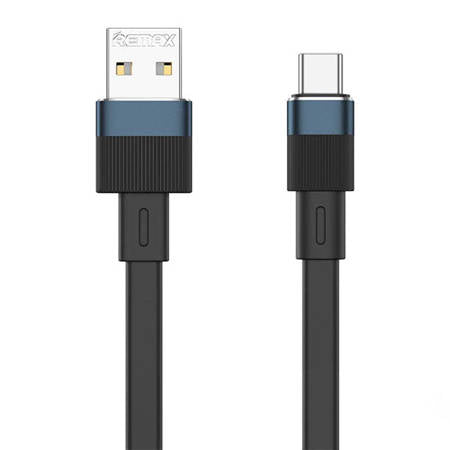 REMAX CABO USB-C EMBUTIDO, 2,4 A, 1 M PRETO