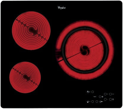 Whirlpool AKT 807/BF placa Preto Embutido Cerâmica 3 zona(s)