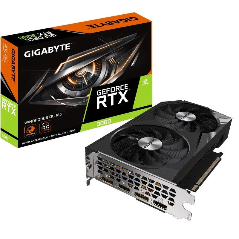 Gigabyte RTX 3060 Windforce OC 12G NVIDIA GeForce RTX 3060 12 GB