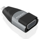 AISENS A109-0863 adaptador para cabos VGA USB C Preto, Cinzento