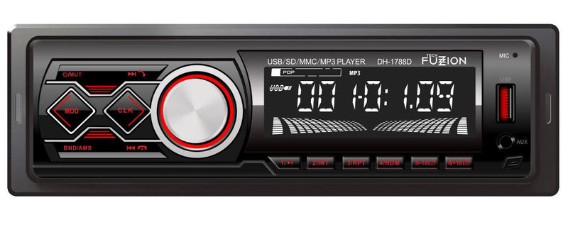 TECH FUZZION AUTO RADIO PAINEL DESTACAVEL 4X50W FM BT USB MP