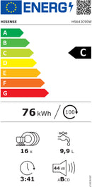 MÁQUINA DE LAVAR LOUÇA HISENSE HS643C90W 16 CONJUNTOS