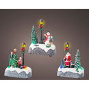FIGURA DE NATAL LED COM CANDEEIRO DE RUA, 3 MODELOS. LUMINEO