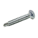 CAIXA S 20 UNID. PARAFUSO ROSCA CHAPA CP AUTOT. ZINCO 3,5X19MM FA