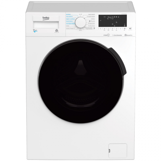 MÁQUINA DE LAVAR E SECAR ROUPA BEKO HTV7716DSWBTR 7KG/4KG 1400R