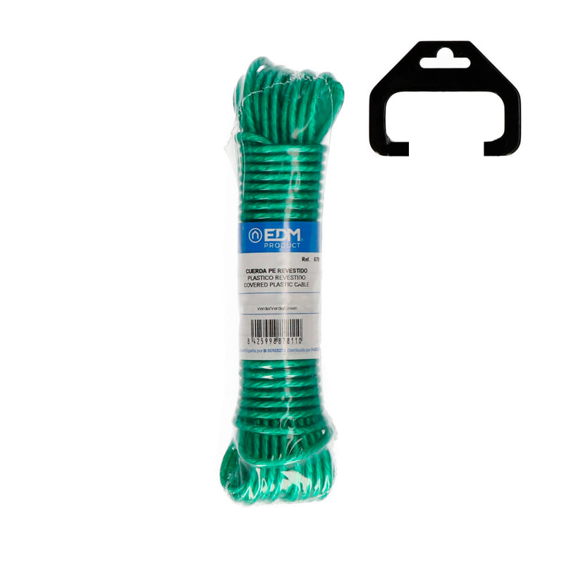 ROLO PLASTICO REVESTIDO 25M VERDE EDM