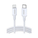 CABLE UGREEN USB-C TO LIGHTNING MFI 1M WHITE
